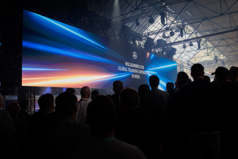 Audience during Mercedes-Benz training conference in Vienna